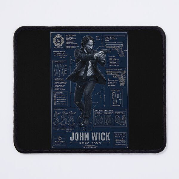 Artikelvorschau, John Wick Bauplan-Dossier-Poster entworfen und verkauft von elamkayce.