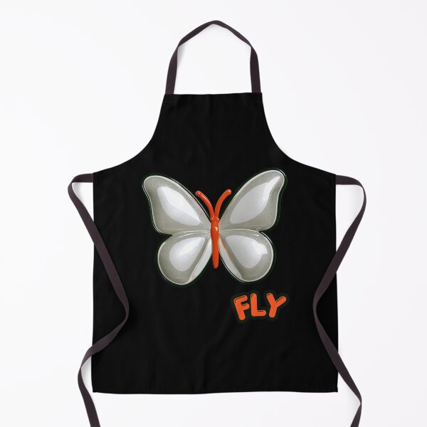 Item preview, Silver Glitter Glossy Puffy Butterfly Retro Pop Art designed and sold by daila70.
