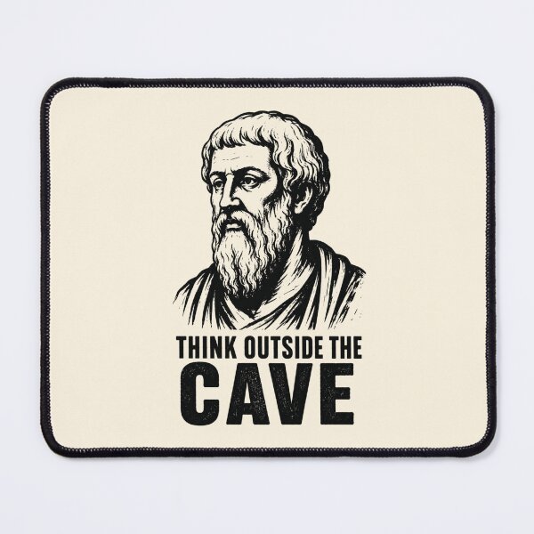 Item preview, Think Outside the Cave. Vintage Greek Philosopher Art & Philosophy Humor. (Plato Meme Collection) designed and sold by SaraSumi.