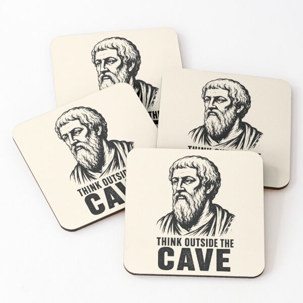Item preview, Think Outside the Cave. Vintage Greek Philosopher Art & Philosophy Humor. (Plato Meme Collection) designed and sold by SaraSumi.