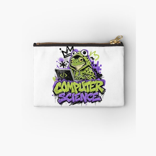 Item preview, Computer Science Frog Graffiti Laptop T-Shirt | Hardworking Teacher Gift | Labor Day Appreciation designed and sold by illeN-Art-World.