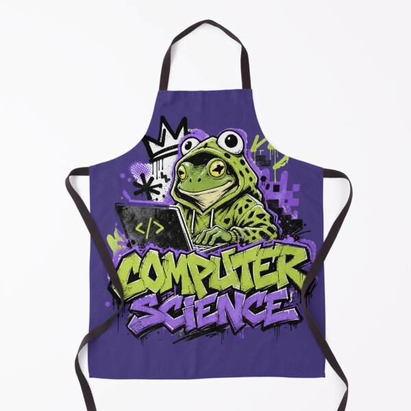Item preview, Computer Science Frog Graffiti Laptop T-Shirt | Hardworking Teacher Gift | Labor Day Appreciation designed and sold by illeN-Art-World.