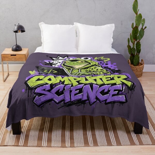 Item preview, Computer Science Frog Graffiti Laptop T-Shirt | Hardworking Teacher Gift | Labor Day Appreciation designed and sold by illeN-Art-World.