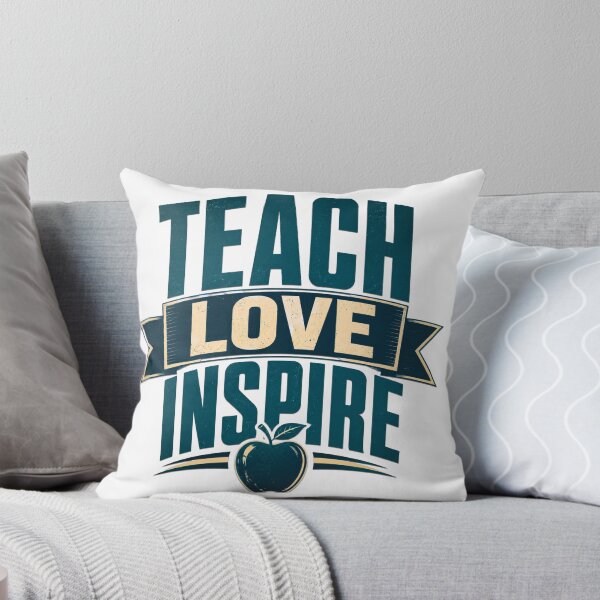 Item preview, Teach Love Inspire Vintage Typography - Teacher Appreciation Quote designed and sold by Haque Designs.