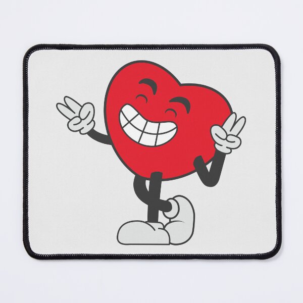 Item preview, Retro Smiling Heart Peace Sign | Vintage Mascot Graphic. designed and sold by thailerd.