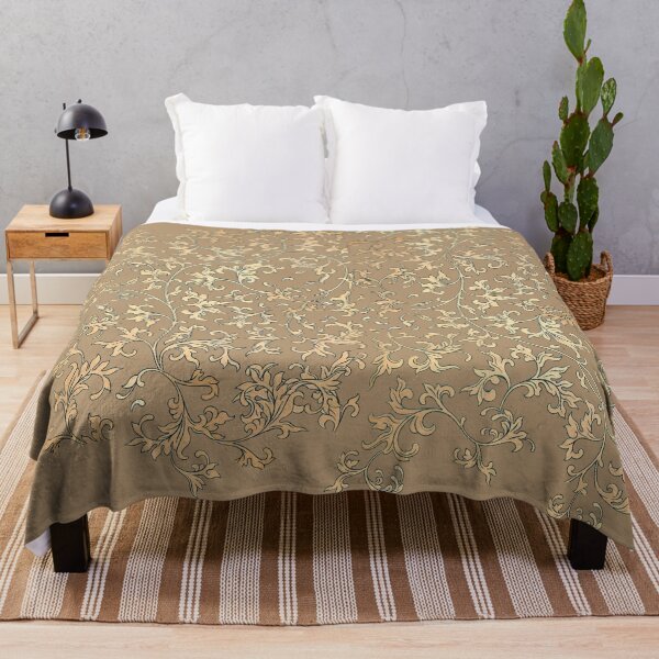 Item preview,  Luxury Gold Floral Vine Pattern designed and sold by Starpuffdesign.