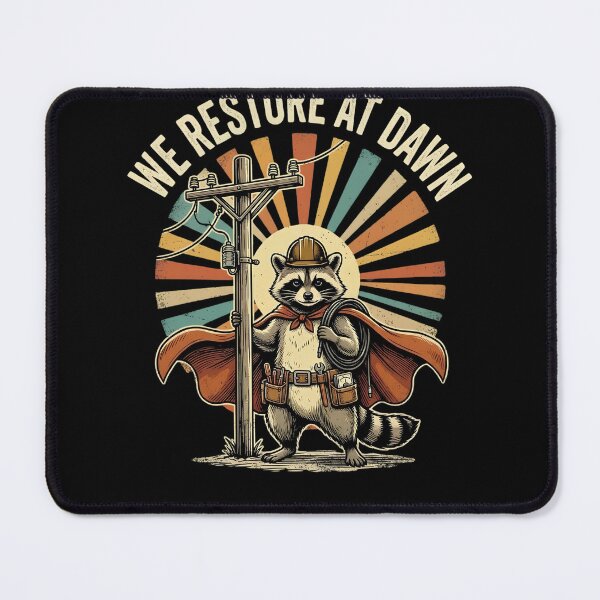Item preview, We Restore At Dawn Lineman Power Restoration Electrician Utility Worker designed and sold by w66aboo.