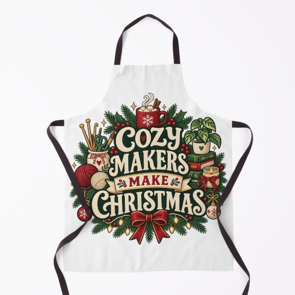 Item preview, Cozy Makers Make Christmas Craft Lover T-Shirt designed and sold by Bold Habit Co..