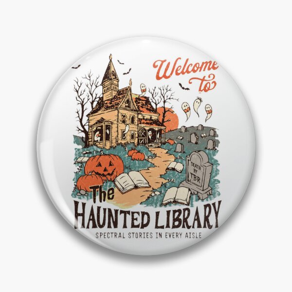 Item preview, Vintage Spooky Library Halloween  designed and sold by BoutetQuin00.
