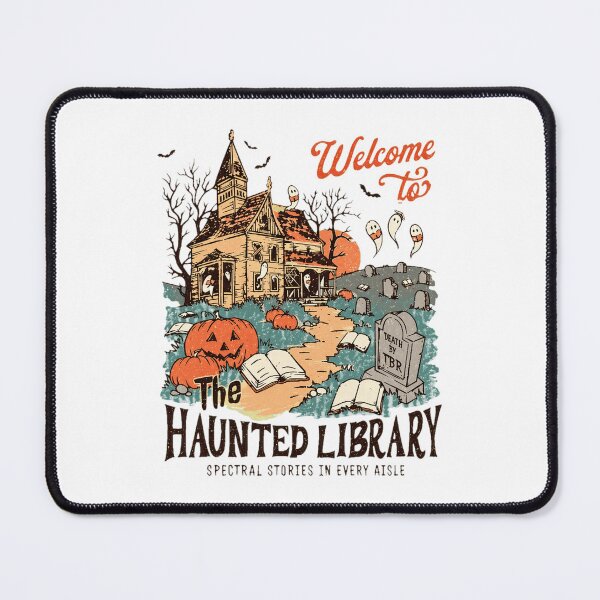 Item preview, Vintage Spooky Library Halloween  designed and sold by BoutetQuin00.