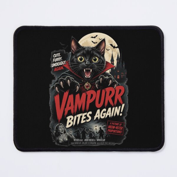 Item preview, Vampurr Bites Again Funny Cat 5 designed and sold by Positive&FunnyThings.