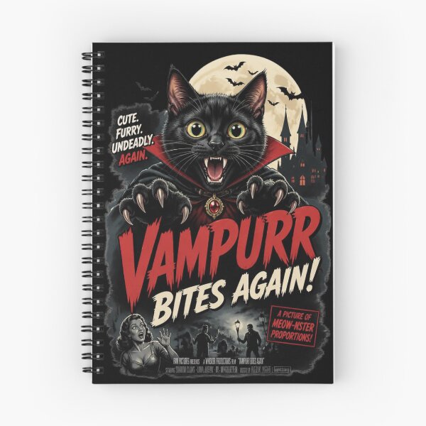 Item preview, Vampurr Bites Again Funny Cat 5 designed and sold by Positive&FunnyThings.