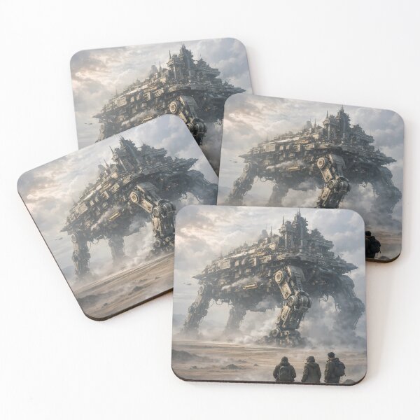 Item preview, Giant Moving Fortress Fantasy Creature Landscape Art designed and sold by StreetwearVib.