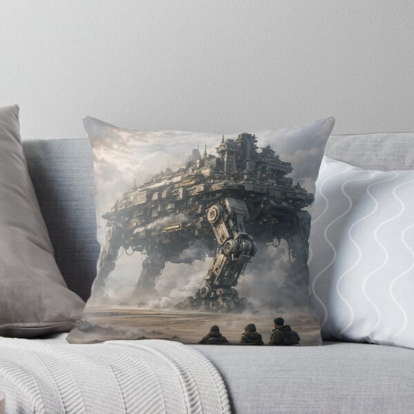Item preview, Giant Moving Fortress Fantasy Creature Landscape Art designed and sold by StreetwearVib.