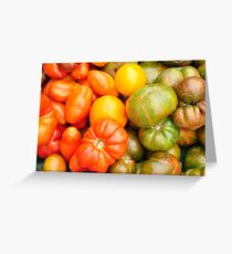 Assorted Heirloom Tomatoes Greeting Card