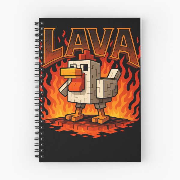 Item preview, Lava Chicken Pixel Game Character designed and sold by FanZy Store.