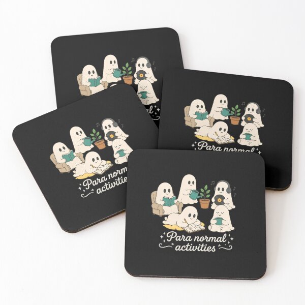 Item preview, Para Normal Activities Cute Ghost Reading Coffee Data designed and sold by felixpalette.