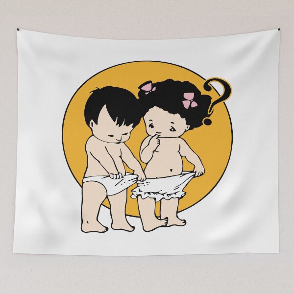 Item preview, Vintage Cherub Couple Under Golden Moon – Whimsical Angelic Love Art designed and sold by LOVEARTDESIGN.