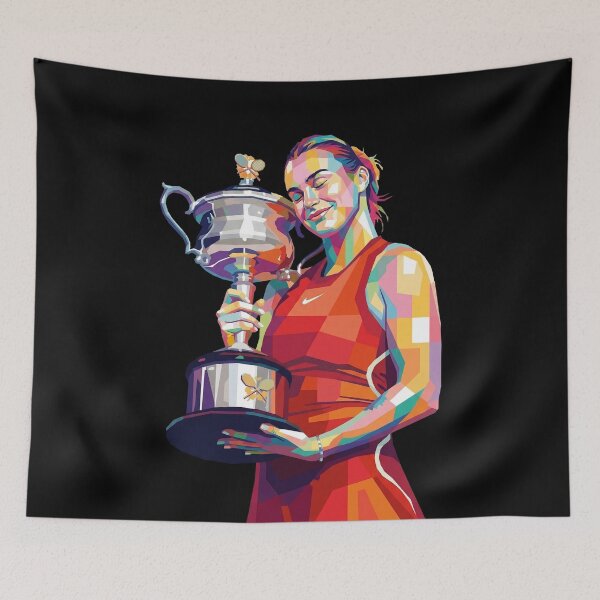 Item preview, Aryna Sabalenka Champion Pop Art designed and sold by SiksisArt.