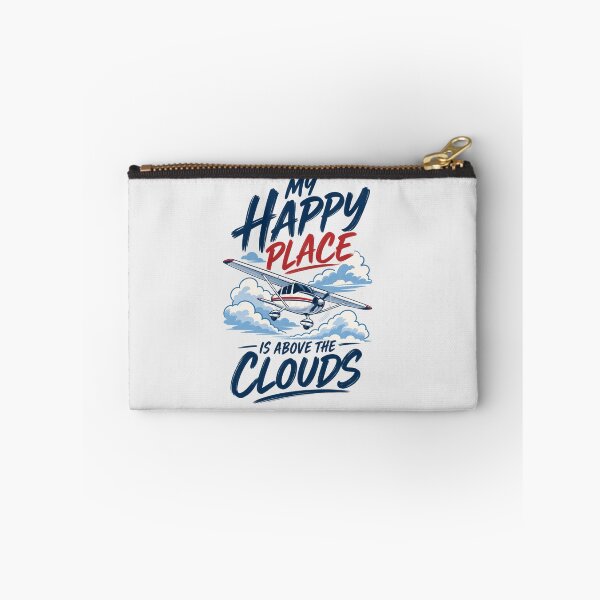 Item preview, My Happy Place Is Above the Clouds Airplane Lover Design designed and sold by MadeByMira.