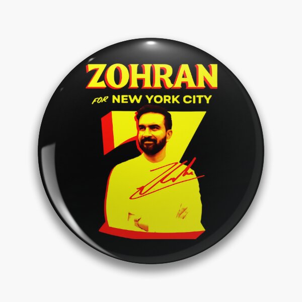 Item preview, Zohran For New York City Red Yellow Portrait designed and sold by Octosco.