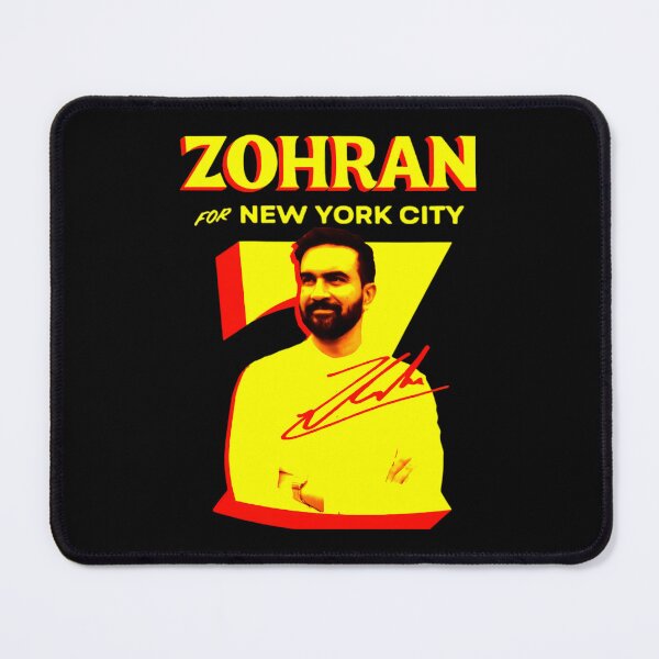 Item preview, Zohran For New York City Red Yellow Portrait designed and sold by Octosco.