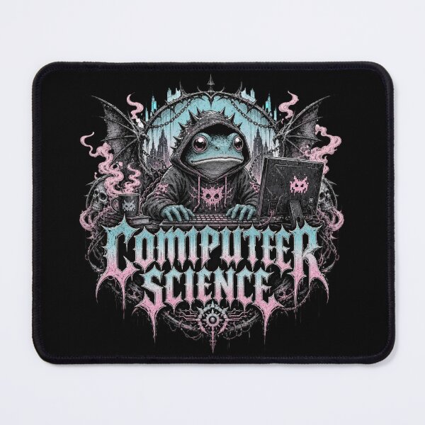 Item preview, Computer Science Frog Gothic Death Metal T-Shirt | Funny Cyber Goth Programmer Pastel Goth Toad Laptop CS Major Gift designed and sold by illeN-Art-World.