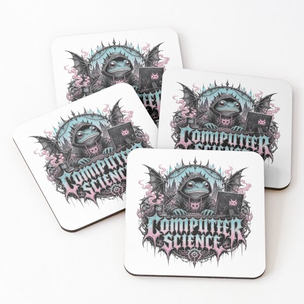 Item preview, Computer Science Frog Gothic Death Metal T-Shirt | Funny Cyber Goth Programmer Pastel Goth Toad Laptop CS Major Gift designed and sold by illeN-Art-World.