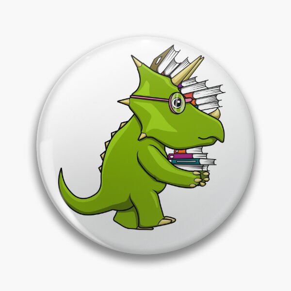 Item preview, Dinosaur Triceratops with Books designed and sold by Jaudaux Designs.