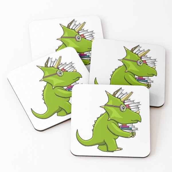 Item preview, Dinosaur Triceratops with Books designed and sold by Jaudaux Designs.