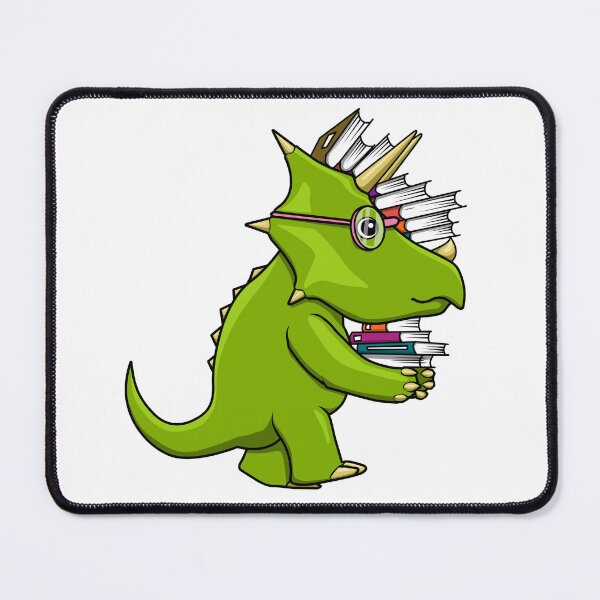 Item preview, Dinosaur Triceratops with Books designed and sold by Jaudaux Designs.