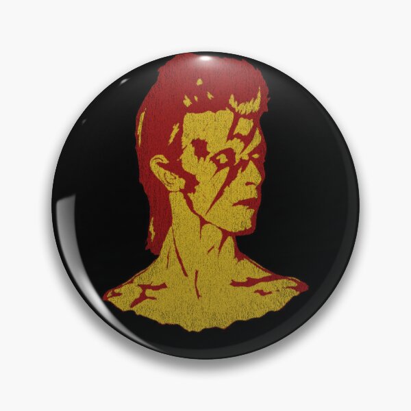 Item preview, David Bowie 70s Glam Rock Lightning Bolt Yellow Red Distressed Graphic Art designed and sold by surmind.