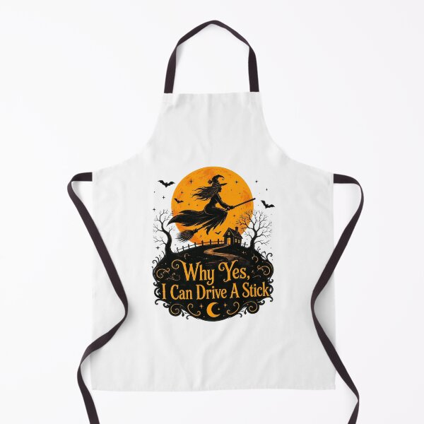 Item preview, Witch Driving A Stick Halloween Full Moon designed and sold by felixpalette.