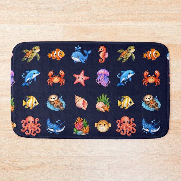 Item preview, Cute Sea Animals Cliparts designed and sold by Festive Bug.