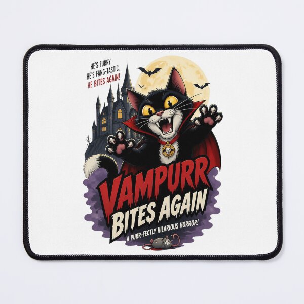 Item preview, Vampurr Bites Again Funny Cat designed and sold by Positive&FunnyThings.