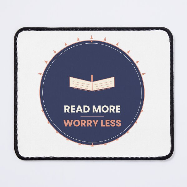 Item preview, Read More Worry Less Calm Book Lover T-Shirt designed and sold by Mega-Shopping.