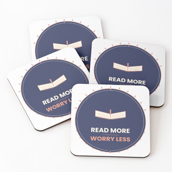 Item preview, Read More Worry Less Calm Book Lover T-Shirt designed and sold by Mega-Shopping.