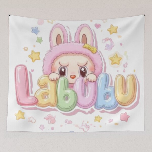 Item preview, Cute Pastel Labubu Kawaii Monster Character Art designed and sold by AesthinkArt.