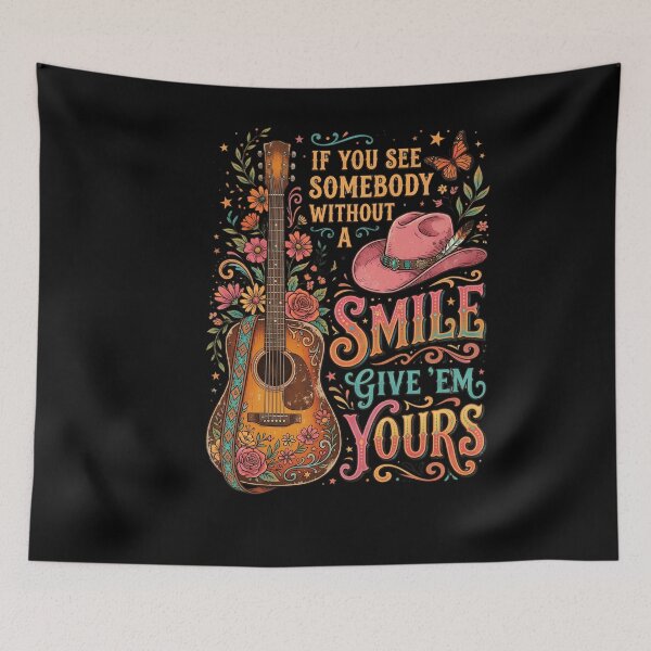 Item preview, Copy of If You See Somebody Without A Smile Give 'Em Yours Country Positive Kindness designed and sold by w66aboo.