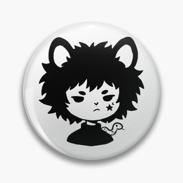 Item preview, Moody Goth Bear Boy with Pet Snake Doodle designed and sold by BitDoodle.