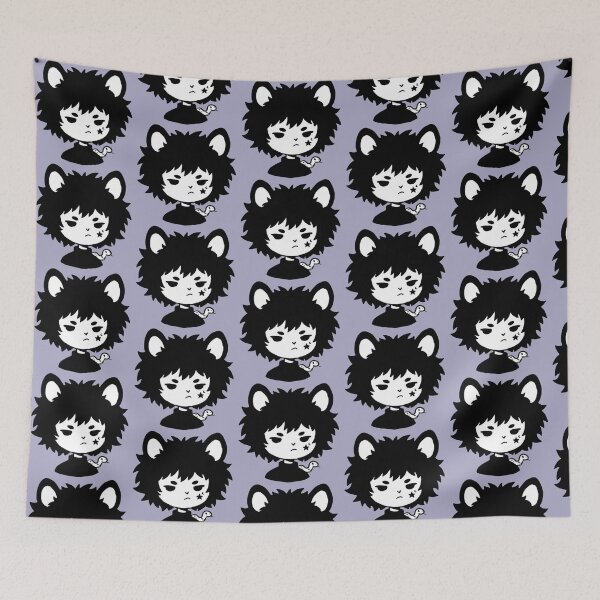 Item preview, Moody Goth Bear Boy with Pet Snake Doodle designed and sold by BitDoodle.