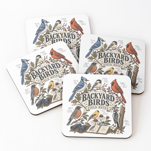 Item preview, Backyard Birds Field Notes Birdwatching T-Shirt designed and sold by Bold Habit Co..