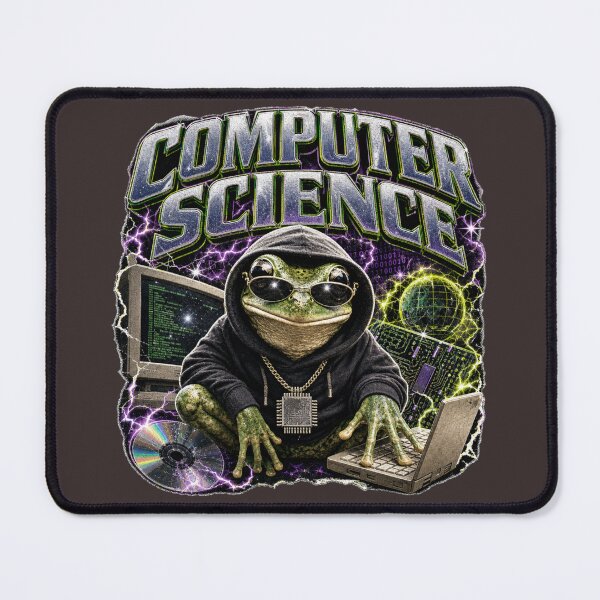 Item preview, Computer Science Frog Vintage 90s Bootleg T-Shirt | Funny CS Major CPU Chain Cyberpunk Hacker Toad Gift designed and sold by illeN-Art-World.