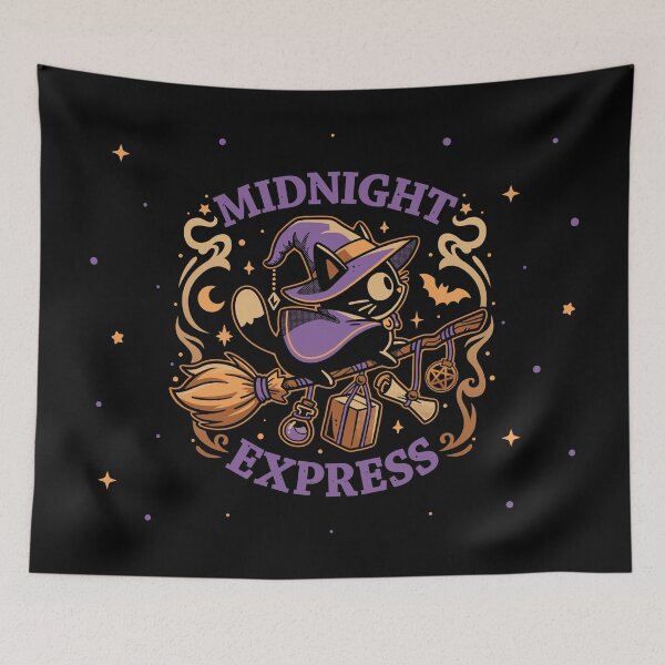 Item preview, Midnight Express - Witchy Cat designed and sold by Snouleaf.