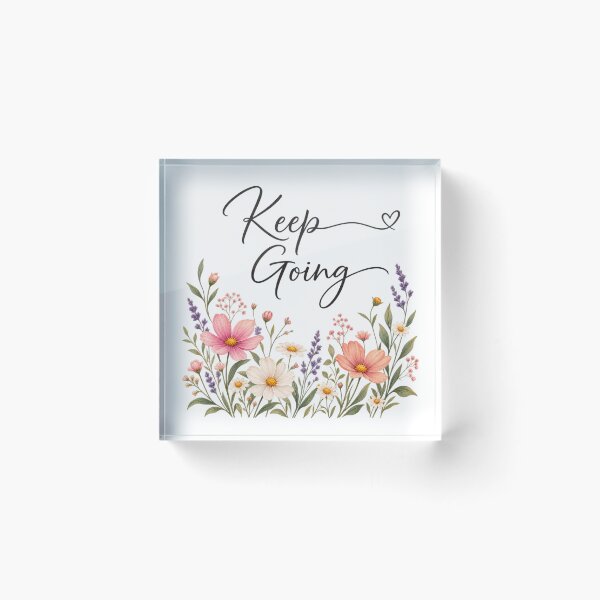 Item preview, Keep Going Floral Notebook - Watercolor Wildflower Journal designed and sold by Butterfly  Effect.