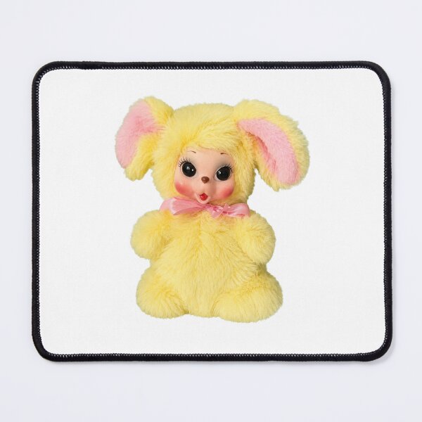 Item preview, Vintage Yellow Bunny Plush designed and sold by Vintagekitch.