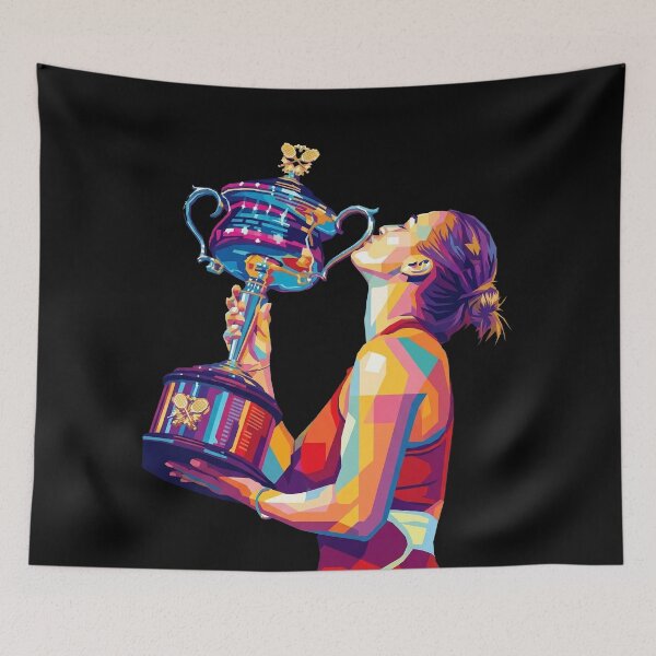 Item preview, Aryna Sabalenka Champion Colorful Pop Art designed and sold by SiksisArt.