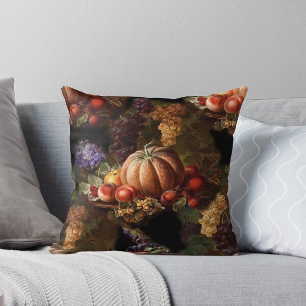 Item preview, Pumpkin and Fruits Moody Vintage Dutch Art Collage  designed and sold by CanisArtStudio.