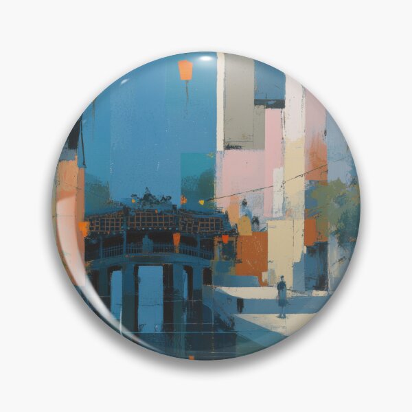 Item preview, Hoi An Canal, Lantern Town Decor designed and sold by MarkedArtPrints.