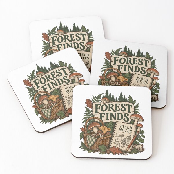 Item preview, Forest Finds Field Notes Mushroom Foraging T-Shirt designed and sold by Bold Habit Co..
